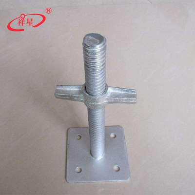 Customized scaffold square parts adjustable ringlock scaffold base jack